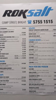 Rok Salt Fish and Chippery menu