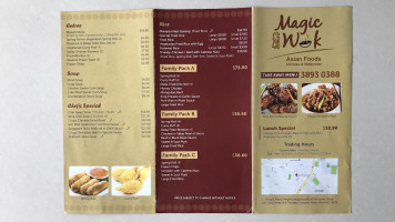 Magic Wok Asian Foods menu