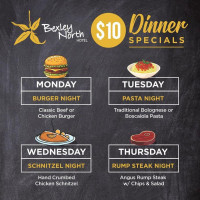 Bexley North menu