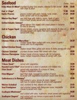 Marcellina Pizza Bar & Restaurant menu