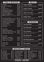 The Captain's Table Fish & Chips menu