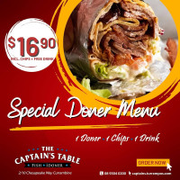 The Captain's Table Fish & Chips menu