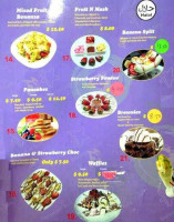 Dessert Palace menu