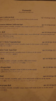 Ken's Sushi Bar Dining menu