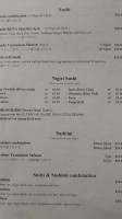 Ken's Sushi Bar Dining menu