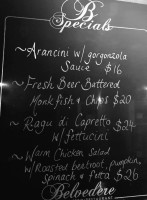 Belvedere Ristorante menu