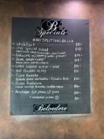 Belvedere Ristorante menu