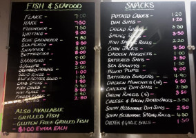 Thomas Street Fish Shop menu
