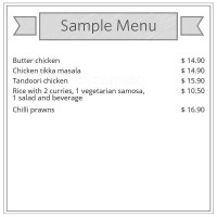Little Indian Tandoori menu