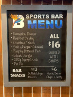 The Bungalow menu