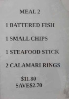 Botany Bay Seafood menu