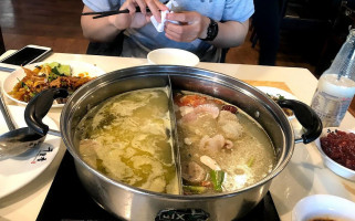 The Cube Hot Pot food