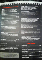 Rangoli Indian menu