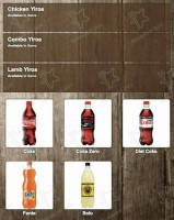 Pizza Capri menu