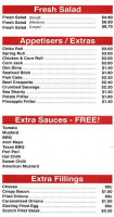 Fish Bites Char-grill menu