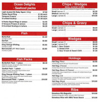 Fish Bites Char-grill menu