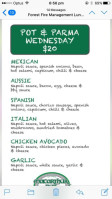 Macarthur Pub menu