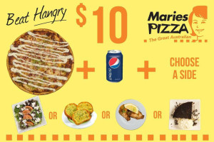 Maries Pizza menu