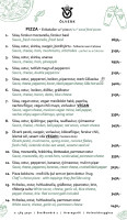 Olverk Pizza Brewery menu