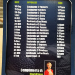 Eat Sleep Burger menu