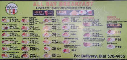 Chef Jumbo menu