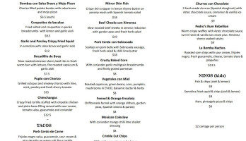 Subway menu