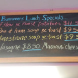 Bunrunners Cafe menu