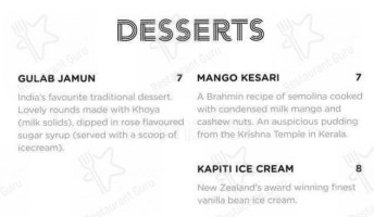 Arranged Marriage menu