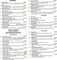 Curry India menu