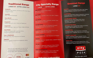 City Pizza food