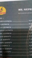 Warung Makan Geprekan (mr.geprek) menu