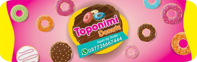 Toponimi Donuts menu