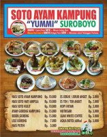 Warung Pak Ali Sop Spesial Ayam Kampung menu