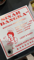 Martabak Sinar Bangka menu