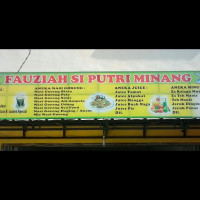 Fauziah Si Putri Minang Sukadiri menu