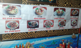 Kedai Bakso Kembar menu