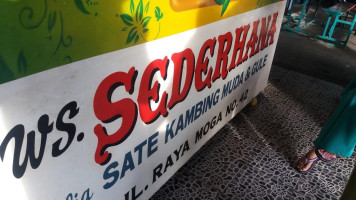 Warung Sate Kambing Sederhana H.jamhuri menu