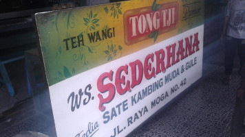 Warung Sate Kambing Sederhana H.jamhuri menu