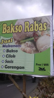 Bakso Rabas Warkop Simpang 3 menu