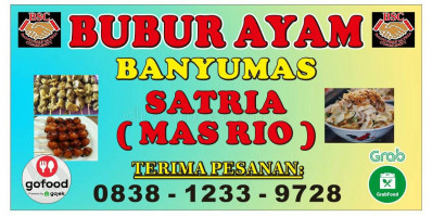 Bubur Ayam Banyumas Satria (mas Rio) menu