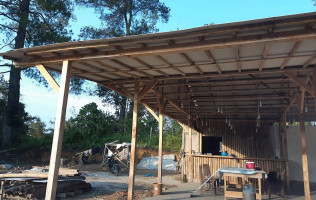 Rest Area Modern Bamboo outside