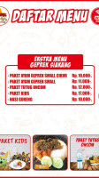 Geprek Siakang Perumnas menu