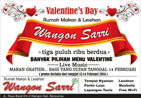 Restoran Wangon Sari menu