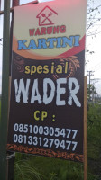 Warung Kartini Wader menu