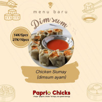 Paprio Chicks menu