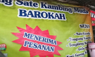 Sate Kambing Barokah menu