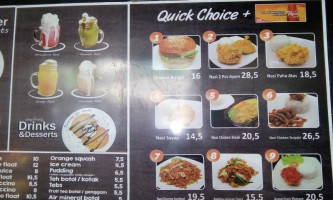 Ayam Geprek Sai Majenang menu