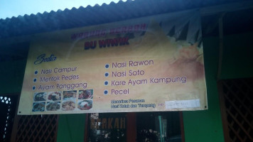 Warung 'marem ' menu