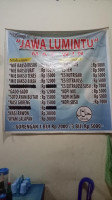 Jawa Lumintu menu