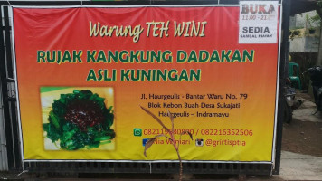 Rujak Kangkung Warung Teh Wini menu